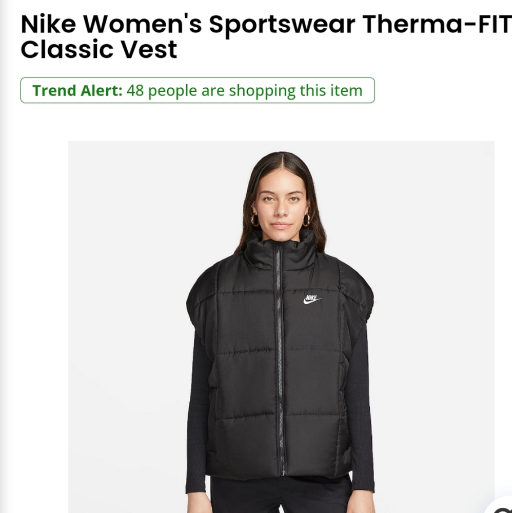 Nike Women's Black Sportswear Vest